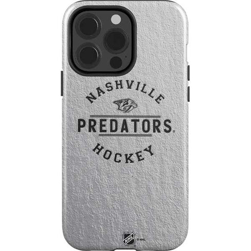 NHL Nashville Predators Black Text iPhone 15 Pro Impact Case